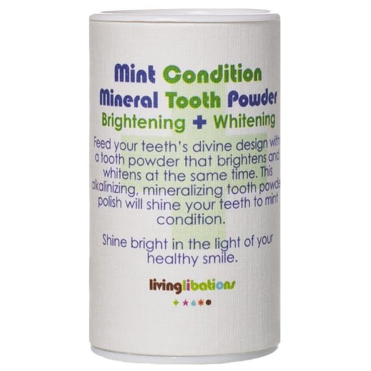 Mint Conditioner Tooth Powder 30ml - Living Libations
