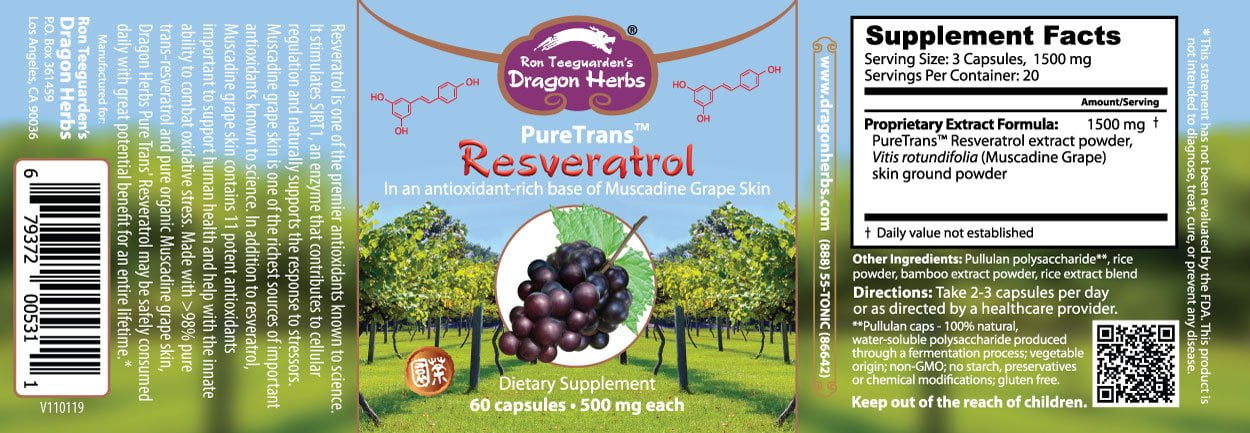 Dragon Herbs PureTrans Resveratrol