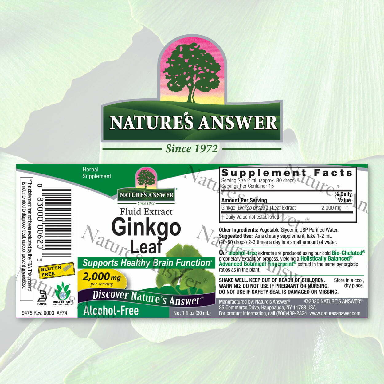 Natures Answer Ginkgo Leaf