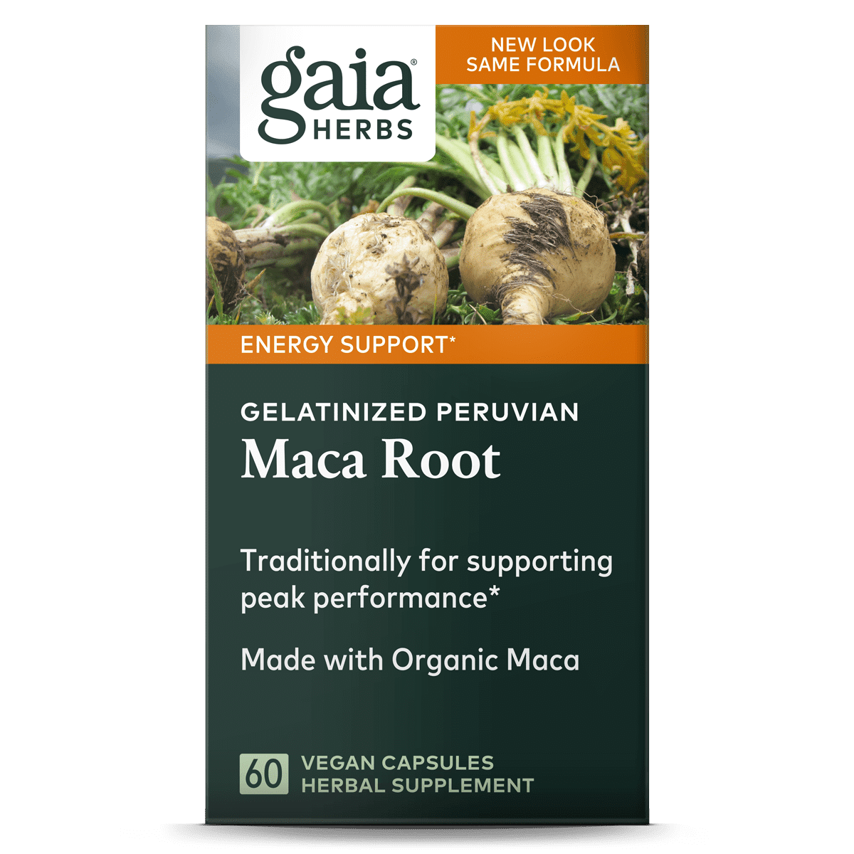 botsen Absoluut Ontleden Maca Root capsules van Gaia Herbs kopen? | Morgen is Nu