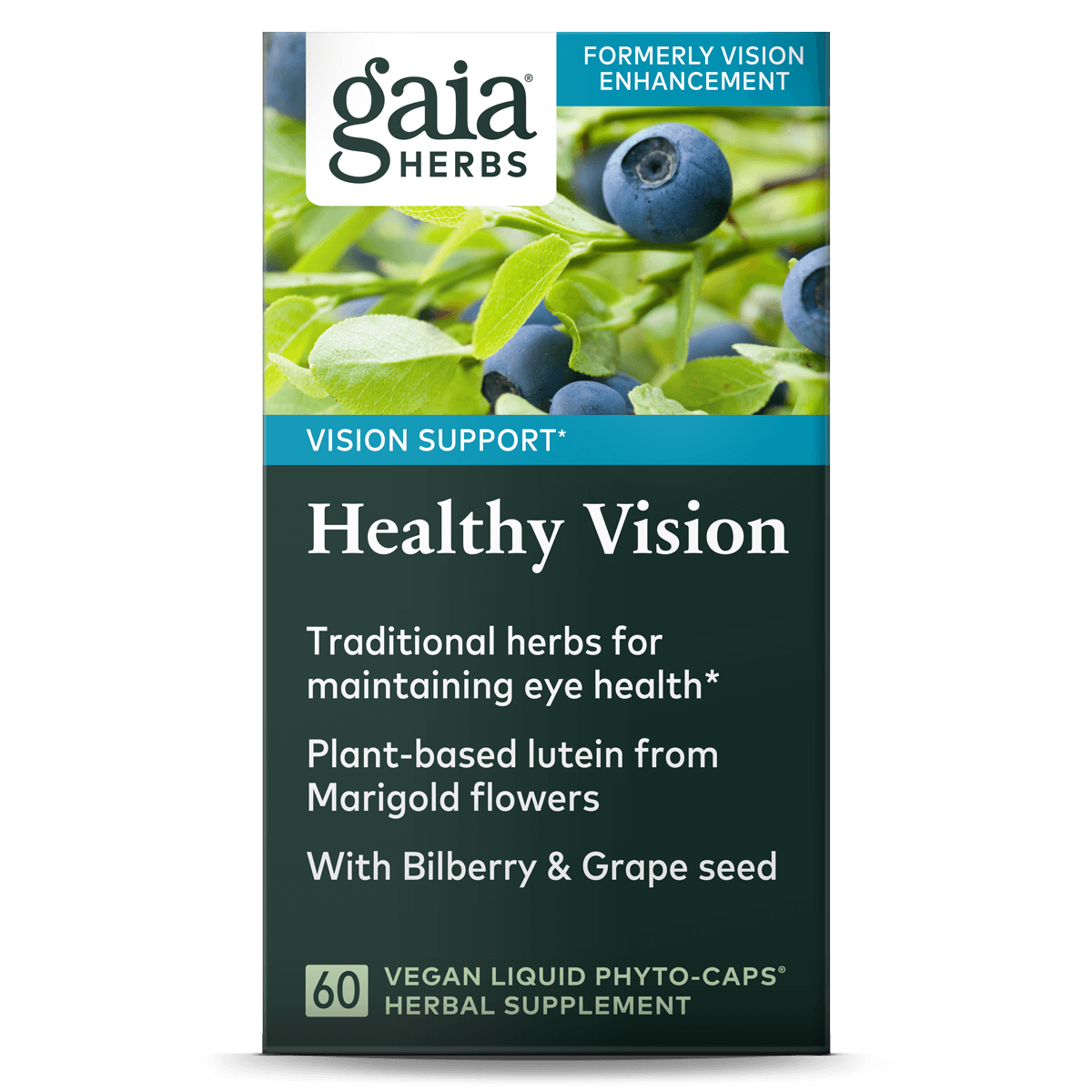 Gaia Herbs Healthy Vision label