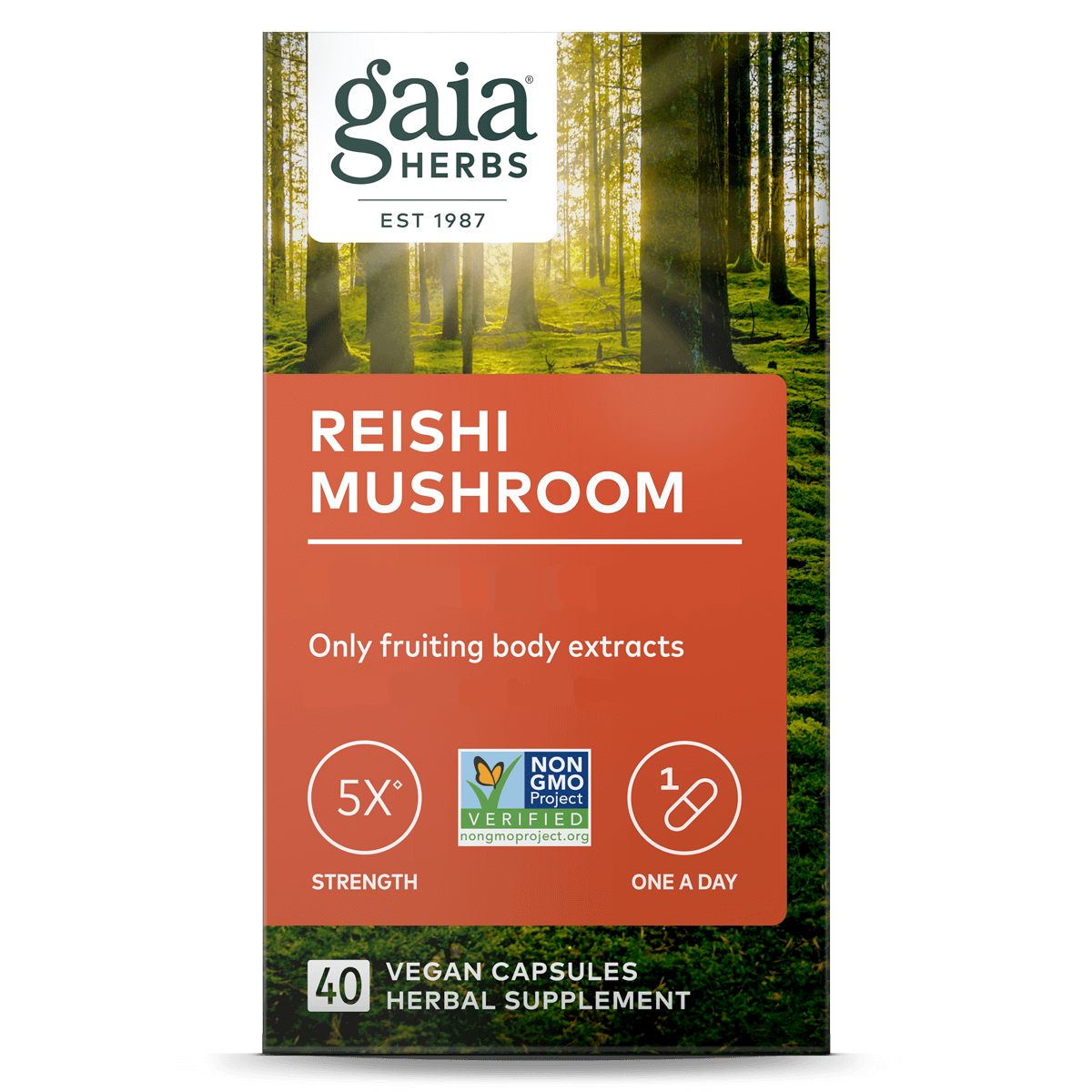Reishi Mushroom - Gaia Herbs - Morgen is Nu