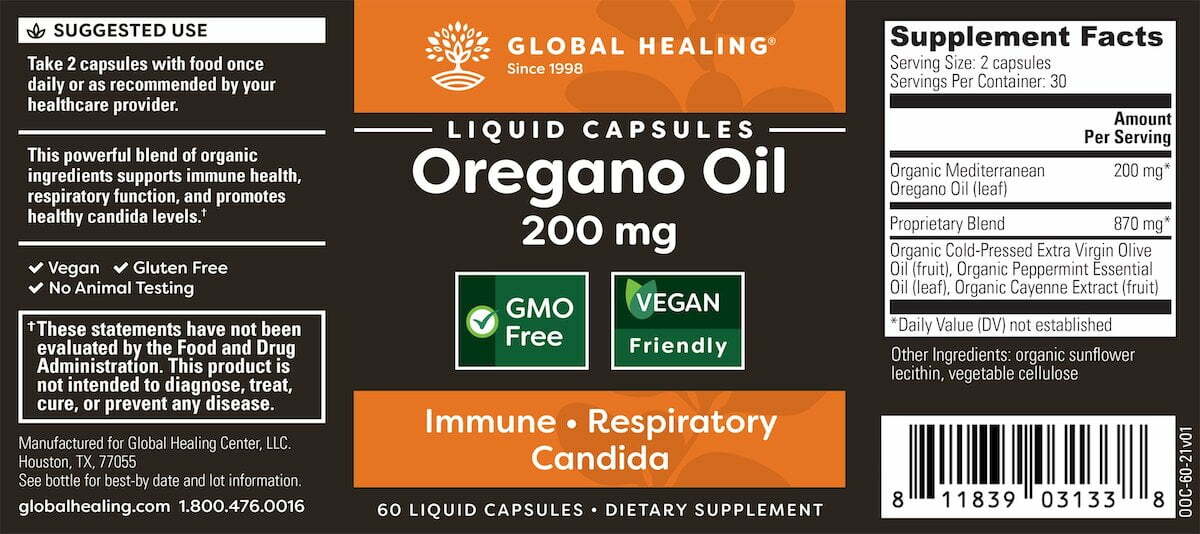 Global Healing oregano oil capsules