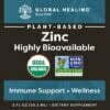 Global Healing Zinc label